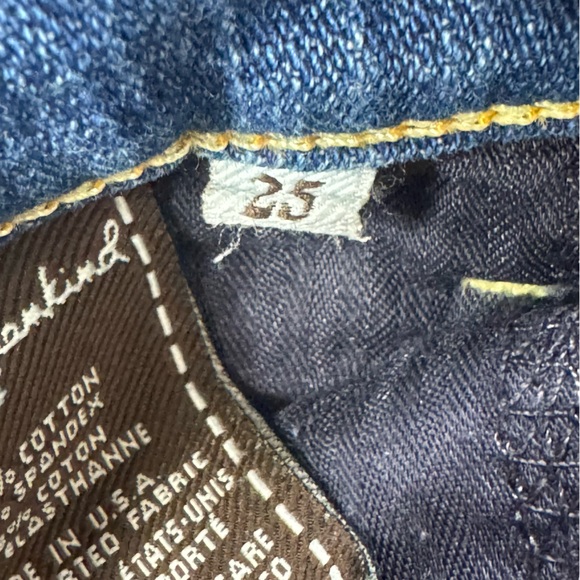 7 for all Mankind Josefina Skinny Boyfriend Jeans Sz 25 - Picture 12 of 14